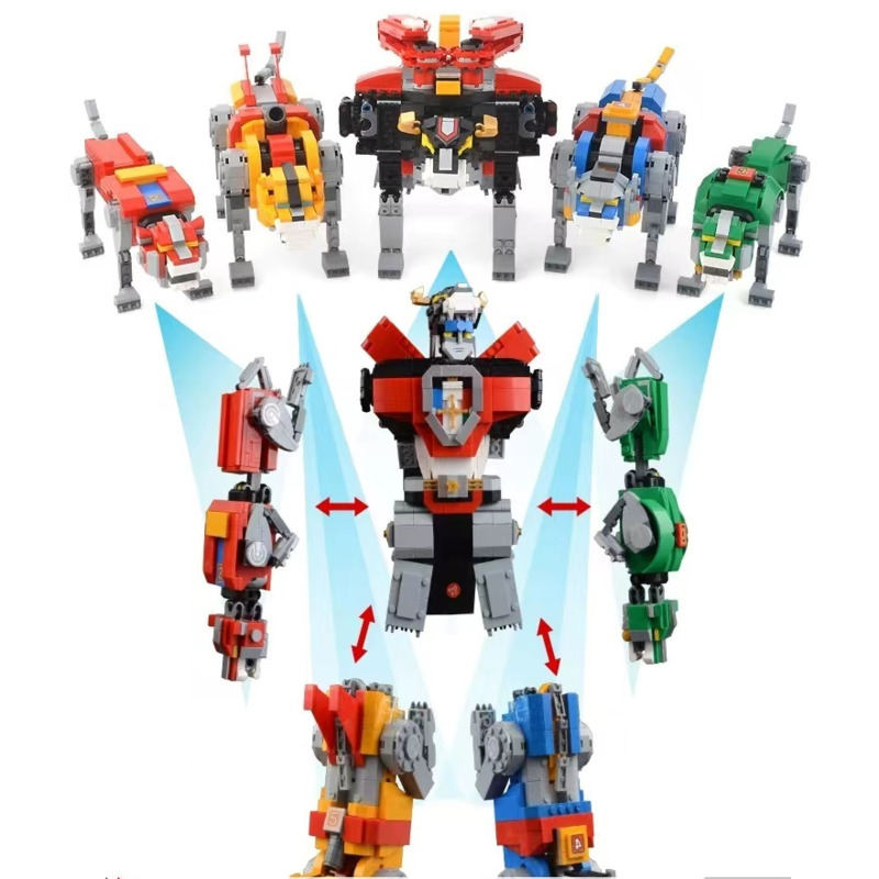 Model Kit Voltron - Фигурки Трансформеры Voltron 5 в 1,