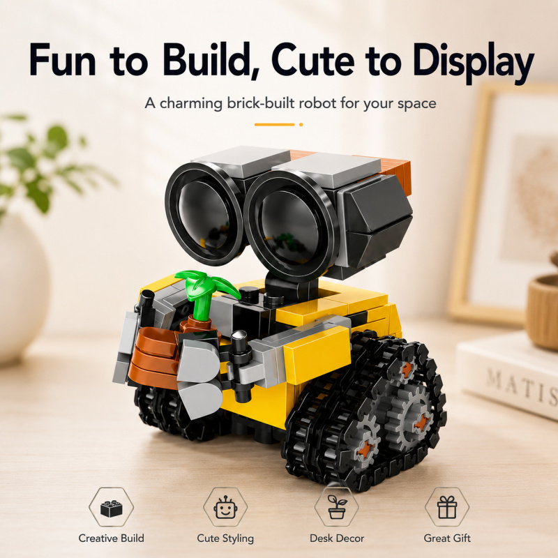 Model Kit Lego - Набор мини-роботов-конструкторов, милая модель робота на