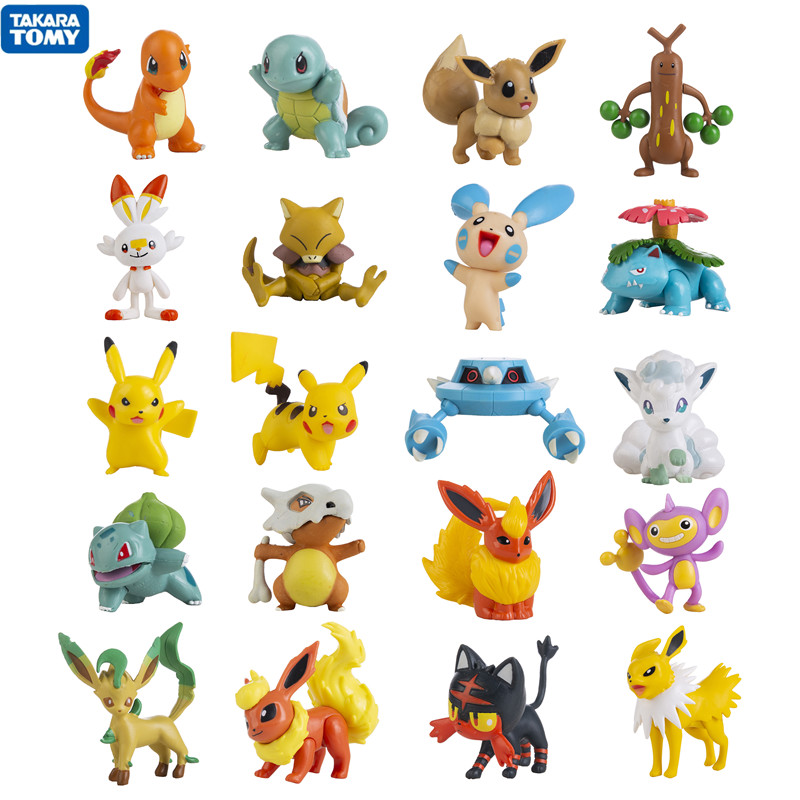 Model Kit Eevee - Новый 3-8 см Покемон Горячие мультфильмы