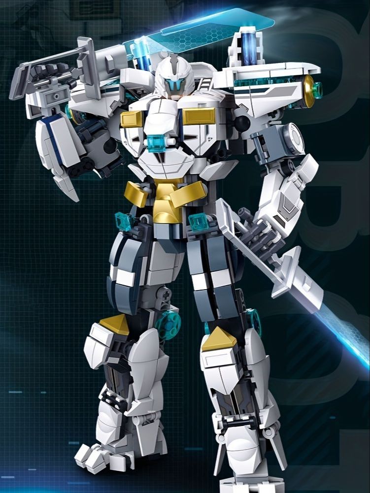 Model Kit Voltron - Строительные блоки White Guardian Robot Warrior