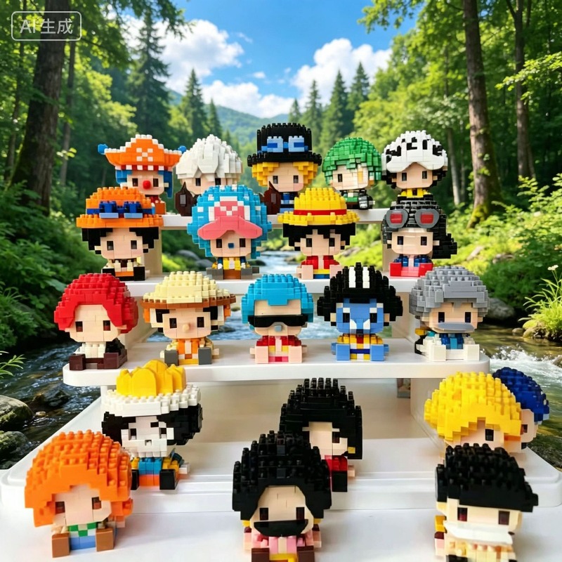 Model Kit Action Figure - Новые мини-фигурки ONE PIECE: Луффи, Чоппер,