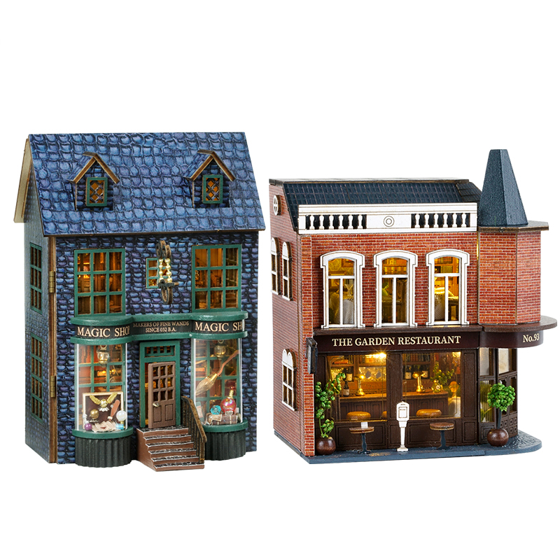 Model Kit Japan Shop - DIY деревянный миниатюрный комплект модели Mini