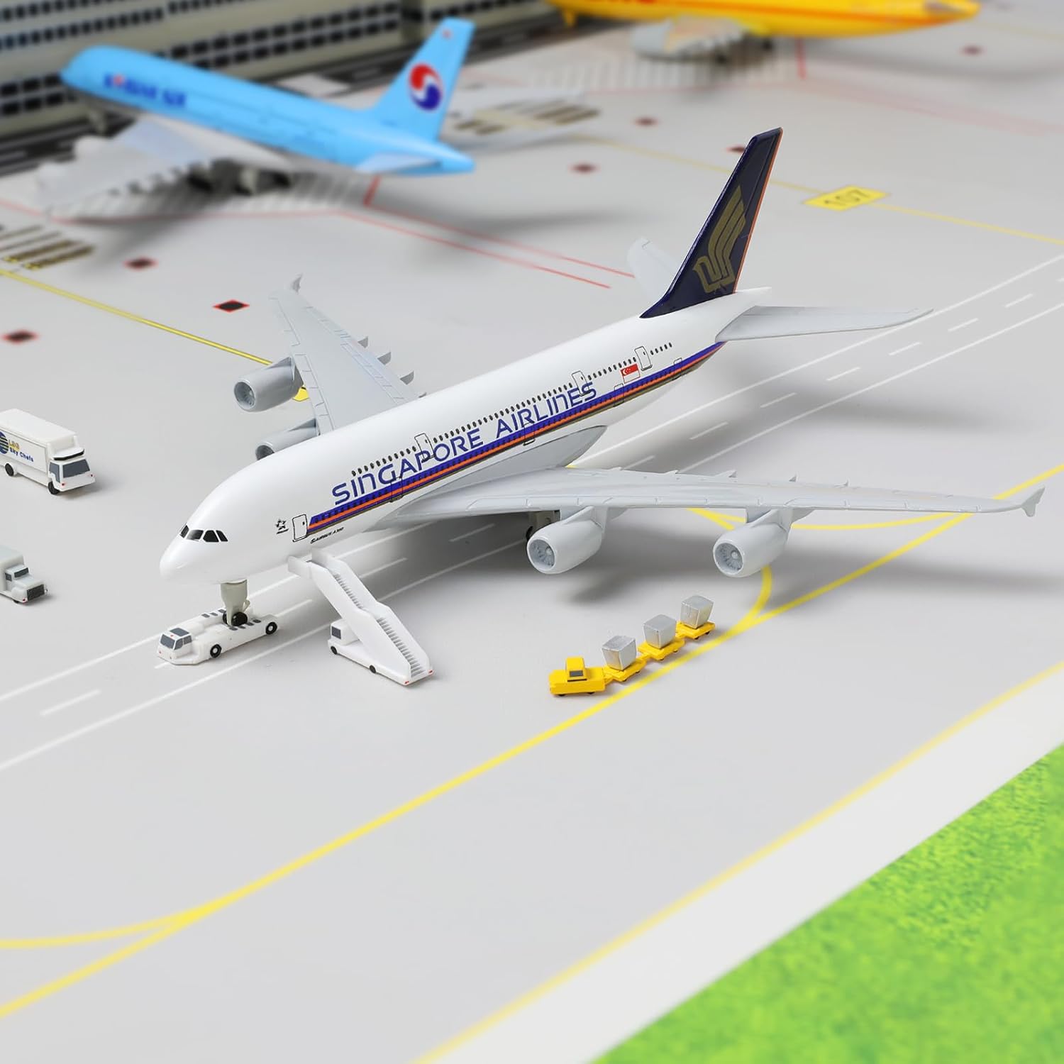 Model Kit Singapore - Металлическая модель самолета A380 Singapore 1/300,