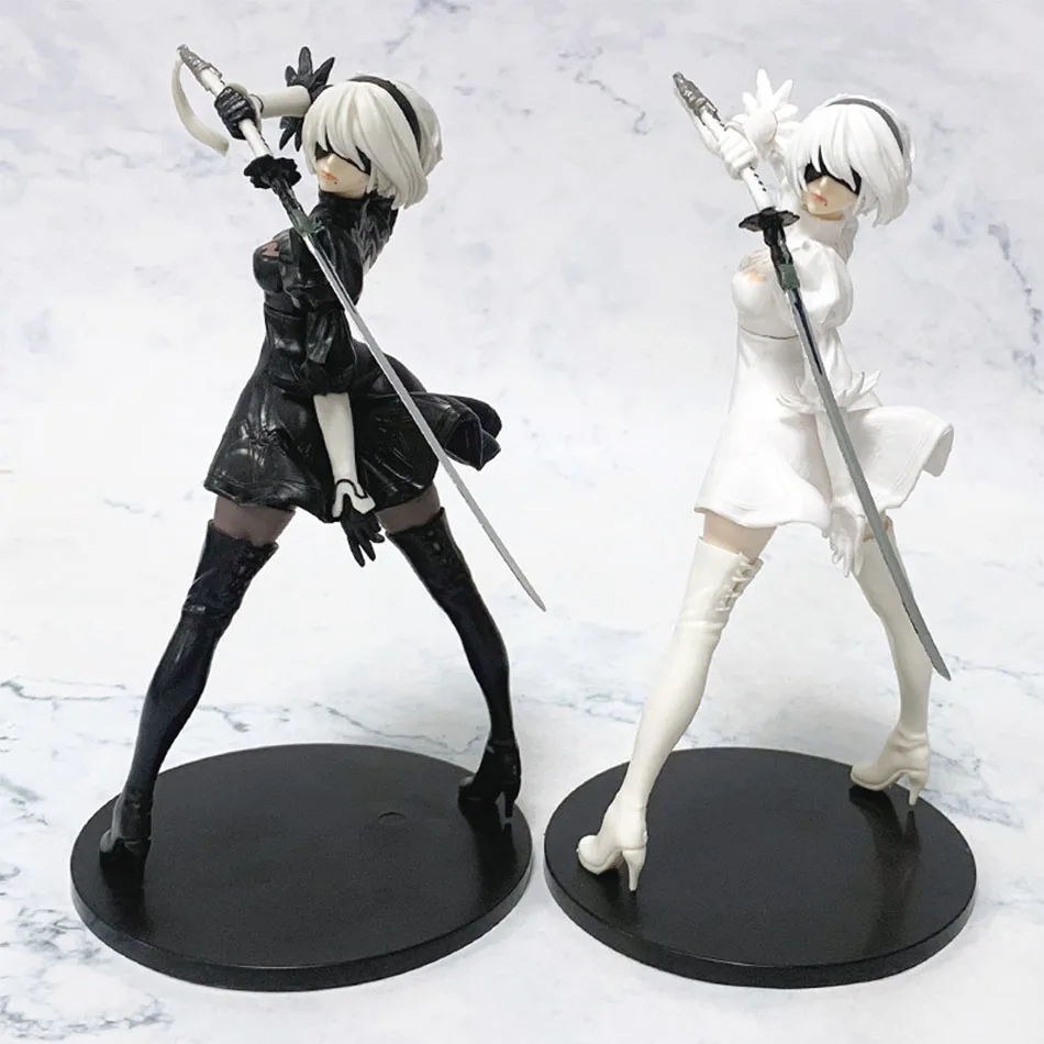 Model Kit Nier Automata - Горячая 18 см Yorha 2B черно-белая