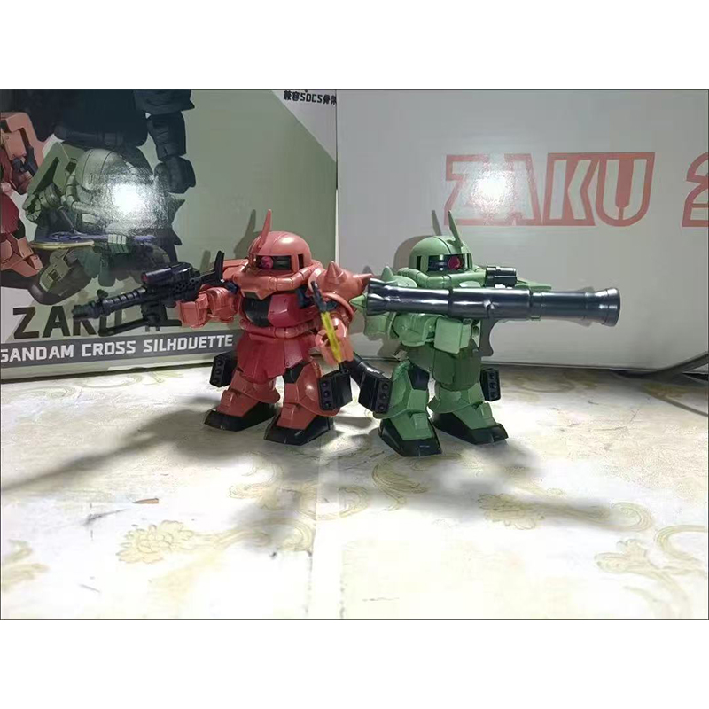 Model Kit Gundam - Модель Mengshan SDCS: Заводская серия, зеленая