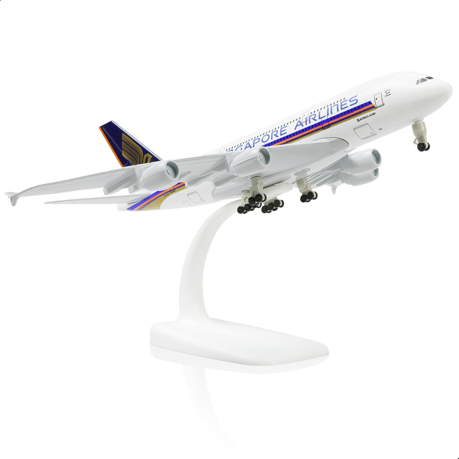 Model Kit Singapore - Модель самолета Singapore A380, 20 см,