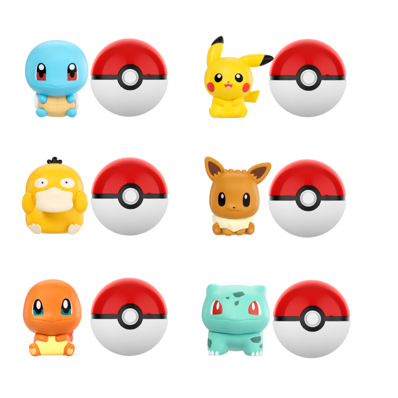 Model Kit Eevee - Аниме Pokemon PokeBall мини-кукла фигурки Пикачу