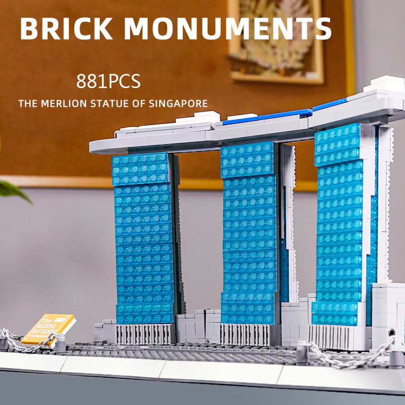Model Kit Singapore - Креативный конструктор: Модель знаменитого сингапурского здания