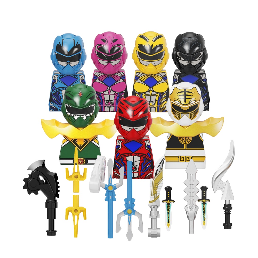 Model Kit Power Rangers - Мини-строительные блоки Movie Powered Rangers KF6144,