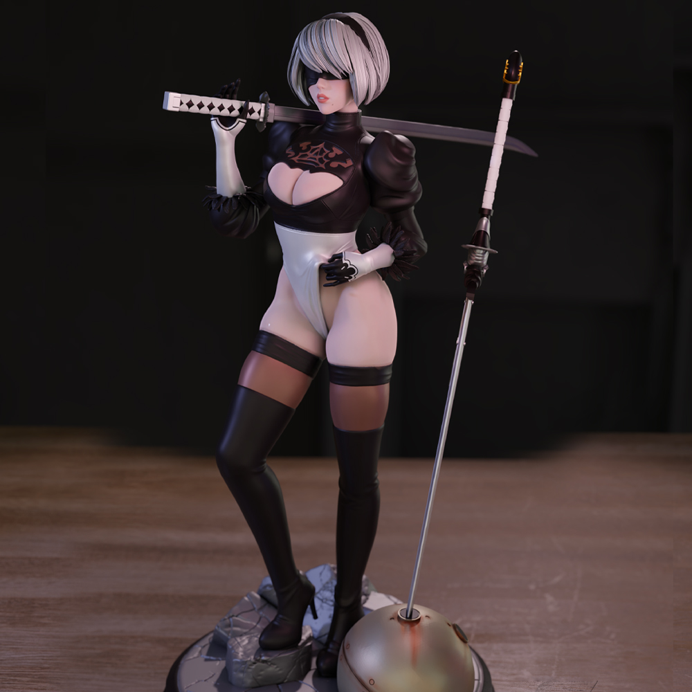 Model Kit Nier Automata - Модель 3d печати 1/24, комплект красоты