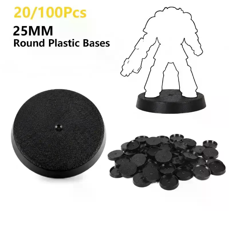 20/100 шт. 25-мм круглые черны – обзор и цена Model Figure Base
