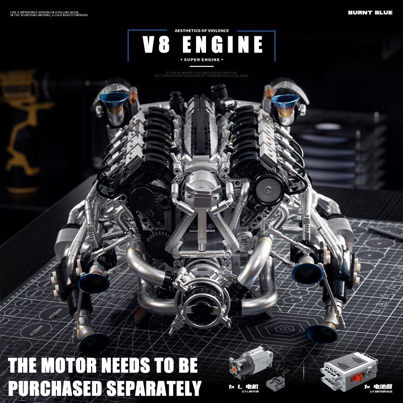 MOC Supercar V8 Комплект строи – обзор и цена Model Kit V8