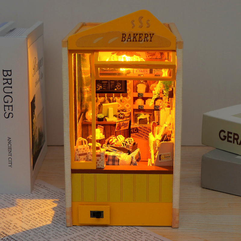 DIY деревянный книжный уголок  – обзор и цена Model Kit Japan Shop