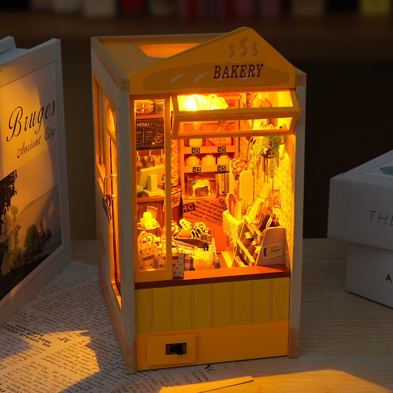 DIY деревянный книжный уголок  – обзор и цена Model Kit Japan Shop