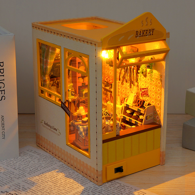 DIY деревянный книжный уголок  – обзор и цена Model Kit Japan Shop