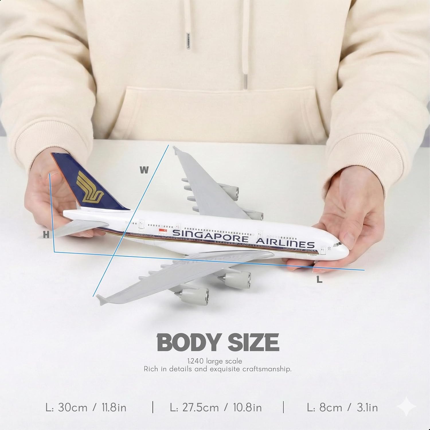 Модель самолета A380 (Сингапур – обзор и цена Model Kit Singapore
