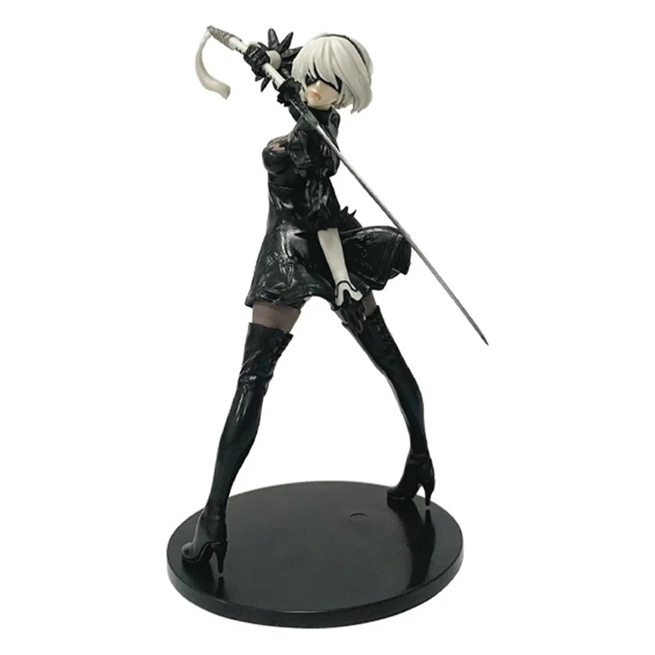 Горячая 18 см Yorha 2B черно-б – обзор и цена Model Kit Nier Automata